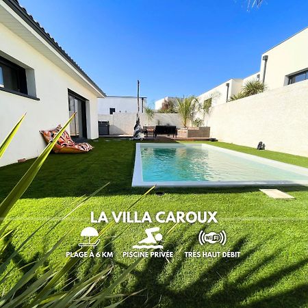 Villa Contemporaine Avec Piscine Chauffee Proche Des Plages Sauvian Bagian luar foto